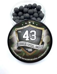 img 3 attached to 🎯 Premium Quality Rubber Steel Balls for Self Home Defense Training and Shooting | 100x Reballs Powerballs | 43 Caliber