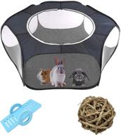 tfwadmx large foldable hamster playpen with cover - breathable and transparent indoor/outdoor fence for guinea pigs, hedgehogs, gerbils, dwarf rabbits, bunny chinchillas, rats логотип