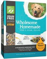 🐶 natural pet wholesome homemade stew dehydrated dog food - real wholesome nutrition, low glycemic, non-gmo in human grade formula logo