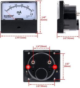 img 1 attached to 🔌 Baomain Ammeter DH-670 0-1mA DC Rectangular Ampere Needle Panel Meter Gauge Amperemeter
