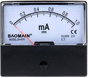 img 4 attached to 🔌 Baomain Ammeter DH-670 0-1mA DC Rectangular Ampere Needle Panel Meter Gauge Amperemeter