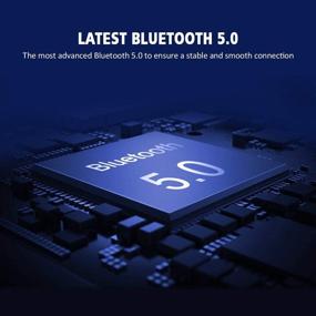 img 2 attached to 🎧 Беспроводные Bluetooth наушники TriLink: настоящая беспроводная внутриканальная гарнитура с уникальным дизайном брелока и зарядным футляром, Bluetooth 5.0, 20 часов воспроизведения, защита от воды IPX5, стереозвонки, встроенный микрофон