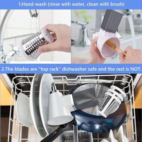 img 1 attached to BANKKY Slicer Shredder Attachment - Vegetable Chopper Set for KitchenAid Stand Mixer, Cheese Grater Accessories with 3 Blades (White)