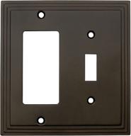 🔲 upgrade your space with the cosmas 25077-orb oil rubbed bronze single toggle/gfi decora rocker combo wall switch plate switchplate cover логотип