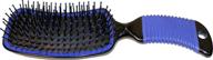 🔵 partrade p mane/tail brush with curved handle - blue, 8 1/2" x 2 1/2", model 634801 логотип