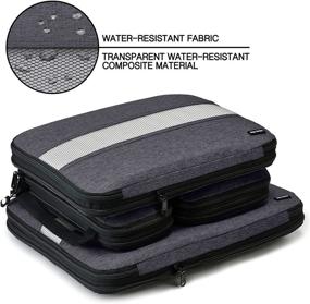 img 3 attached to Compression Packing Cubes Travel Organizer