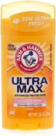 💪 arm & hammer ultramax invisible solid powder fresh antiperspirant & deodorant - 2.6 oz: long-lasting protection against odor and sweat logo