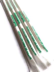 img 3 attached to 🌱 50-Pack Eco-Friendly Agave Fiber Straws: Bio Preferred, Plastic & Paper Straw Alternative, Derived from Plants