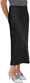 img 2 attached to BabyO Womens Stretch Satin NVY XS