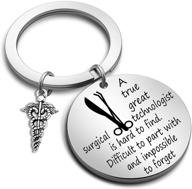 🎁 eigso bracelet gift: perfect surgical tech keychain & caduceus charm present for nurses, doctors, medical students, and surgical technologists - ideal graduation gift logo