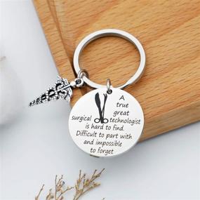 img 1 attached to 🎁 Eigso Bracelet Gift: Perfect Surgical Tech Keychain & Caduceus Charm Present for Nurses, Doctors, Medical Students, and Surgical Technologists - Ideal Graduation Gift