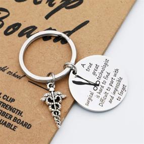 img 2 attached to 🎁 Eigso Bracelet Gift: Perfect Surgical Tech Keychain & Caduceus Charm Present for Nurses, Doctors, Medical Students, and Surgical Technologists - Ideal Graduation Gift