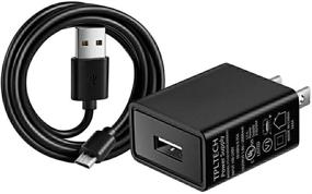 img 4 attached to UL Listed 5 Ft 2A Adapter Wall Charger with 5Ft Micro USB Cable: 🔌 Compatible with A30 Plus, Alcatel TCL LX (A502DL), Galaxy J7/J3 Prime, Zone 4, Rebel 3/Rebel 4