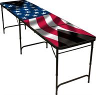 get patriotic with the red cup pong american flag 8' beer pong table logo