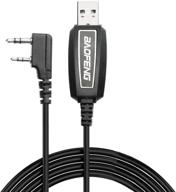 🔌 baofeng usb programming cable - pl2303 compatible with chirp for two-way ham portable radios: uv-5r, bf-f8hp, bf-888s, uv82hp, gt-3, uv-9s, bf-r3 (black) logo