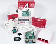 🥧 official raspberry pi 4 full kit with official fan system - 4gb ram, white logo