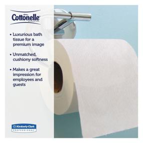 img 2 attached to 🧻 Cottonelle Professional Ultrasoft Bulk Toilet Paper for Business - 48 Rolls / Case (4 Packs of 12) - Standard Toilet Paper Rolls