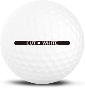 img 2 attached to 🏌️ Enhance Your Golf Game with Cut Golf Matte White Golf Balls (1 Dozen)