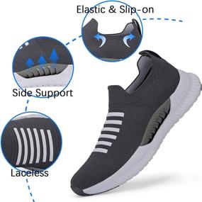 img 3 attached to 👟 Phefee Non Slip Sneakers: Lightweight Comfort and Style for Athletic Women