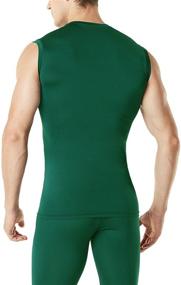 img 3 attached to Tesla TM MUV06 WHT_Large Sleeveless Compression Baselayer Men's Clothing in Active