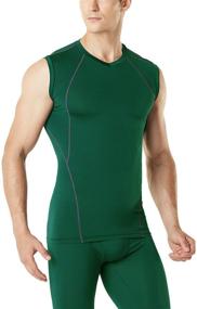 img 4 attached to Tesla TM MUV06 WHT_Large Sleeveless Compression Baselayer Men's Clothing in Active