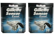 20-pack of gíllette sensor excel razor refill cartridges: high-quality and long-lasting blades logo