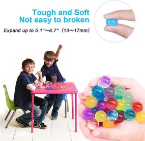 img 2 attached to 100,000 Water Beads Sensory Toy for Kids - Fine Motor 🔴 Skills Development, Vase Filler Beads, Stress Relief Balls - 9 Mix Colors