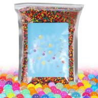 100,000 water beads sensory toy for kids - fine motor 🔴 skills development, vase filler beads, stress relief balls - 9 mix colors logo