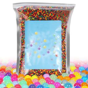img 4 attached to 100,000 Water Beads Sensory Toy for Kids - Fine Motor 🔴 Skills Development, Vase Filler Beads, Stress Relief Balls - 9 Mix Colors