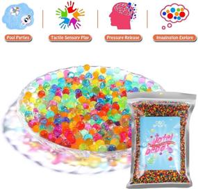 img 1 attached to 100,000 Water Beads Sensory Toy for Kids - Fine Motor 🔴 Skills Development, Vase Filler Beads, Stress Relief Balls - 9 Mix Colors