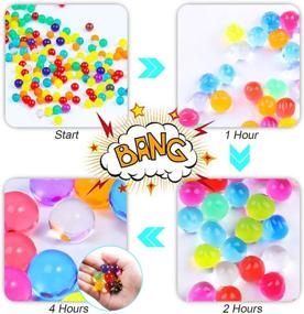 img 3 attached to 100,000 Water Beads Sensory Toy for Kids - Fine Motor 🔴 Skills Development, Vase Filler Beads, Stress Relief Balls - 9 Mix Colors