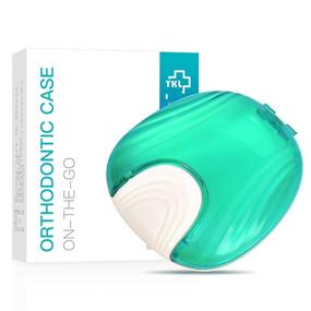 img 4 attached to 🦷 Y-Kelin Green Press-to-Open Retainer Case: Secure Storage for Partial Dentures