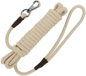 img 3 attached to 🐾 Ultimate Control: PepPet 16-65 Ft Extra Heavy Duty Cotton Rope Dog Training Leash for Large/Medium/Small Dogs - Training and Walking Made Easy