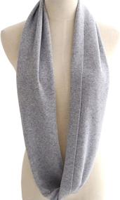 img 1 attached to LerBen Womens Cashmere Solid Infinity Women's Accessories in Scarves & Wraps