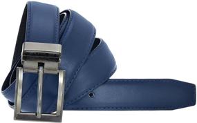 img 1 attached to 👔 Stylish and Durable: Mens Solid Leather Belt Style for All Occasions