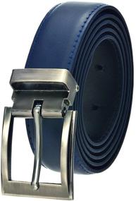 img 3 attached to 👔 Stylish and Durable: Mens Solid Leather Belt Style for All Occasions