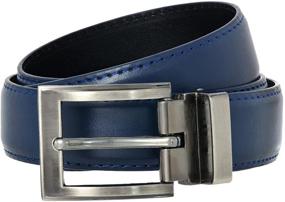 img 2 attached to 👔 Stylish and Durable: Mens Solid Leather Belt Style for All Occasions