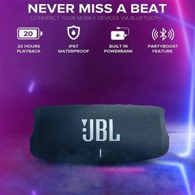 img 3 attached to JBL Charge 5 - Портативная акустика с bluetooth и защитой от воды IP67 с чехлом Megen Hardshell Travel Case и портом USB для зарядки (голубой)