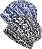 qunson womens printed slouchy beanie логотип