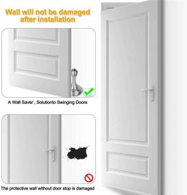 img 3 attached to 🚪 Efficient Magnetic Door Stopper Set with Stainless Steel Door Catch and 3M Double-Sided Adhesive Tape - Securely Keep Your Door Open with Wall Mount Door Holder (2 Pack)