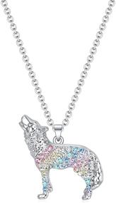 img 3 attached to Mermaid Unicorn Dinosaur Animal Necklace for Girls, Rainbow Pendant Jewelry Gifts for Women, Teens, and Boys