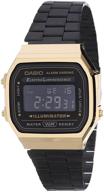 часы унисекс casio a168wegb 1bvt gold логотип