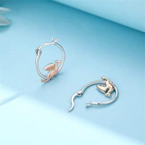 img 2 attached to 👂 Hypoallergenic Sterling Silver Earrings: Sensitivity-Friendly Jewelry for Girls