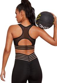 img 3 attached to Verdusa Womens Contrast Racerback Workout