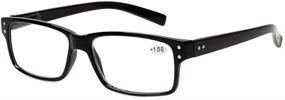 img 2 attached to 👓 Premium 5-Pack Reading Glasses with Spring Hinges for Men and Women - High-Quality Readers for Vision Enhancement