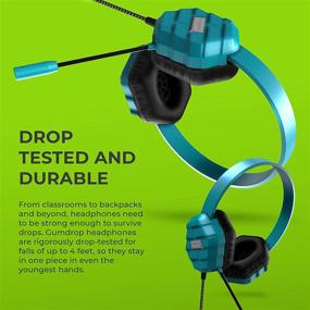 img 1 attached to Gumdrop Droptech USB B2 Over-Ear Rugged Headset with Chew-Proof Cord and Microphone - Perfect for Students, Plug & Play on Chromebooks (75 db/110 db/32ohms)