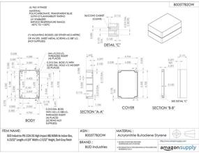 img 1 attached to BUD Industries PN 1324 DG: Reliable High Impact Indoor Solution