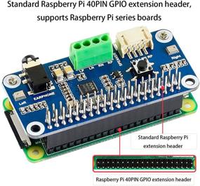 img 3 attached to Audio HAT Module For Raspberry Pi 4B/3B+/3B/2B/B+/A+/Zero/Zero W/Pi Zero WH