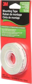 img 2 attached to 🔒 Clear Outdoor Insulation Film Mounting Tape for Windows and Doors - 3M, 1/2 in. x 13.8 yd. roll