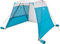 portable sun shelter: coleman go shade backpack sun shade, 7x7 beach shade for ultimate sun protection логотип